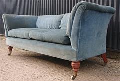 1910 Howard and Sons Baring sofa on turned legs _7.JPG